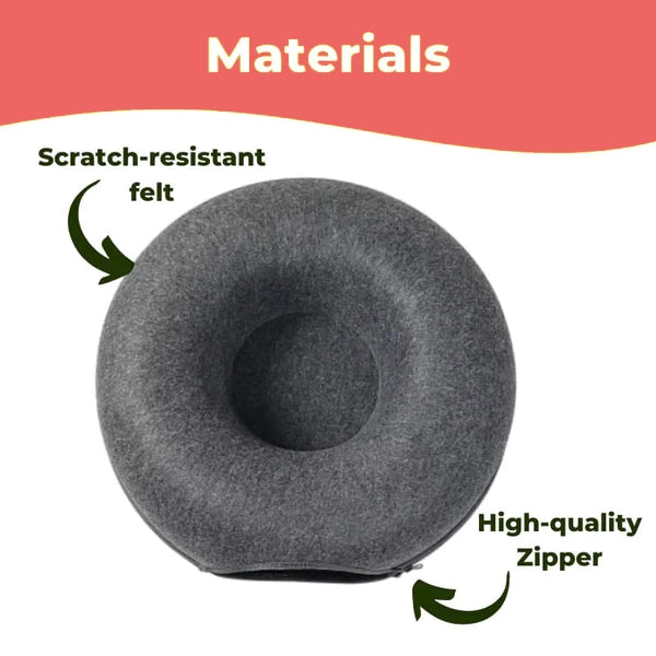 Cat Donut Felt Tunnel Bed